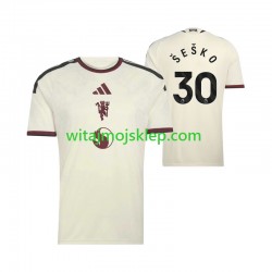 Koszulka Manchester United Benjamin Sesko 30 Męska Trzeci Strój 2026-2027 Krótkie Rękawy Koszulka Manchester United Benjamin Sesko 30 Męska Trzeci Strój 2026-2027 Krótkie Rękawy