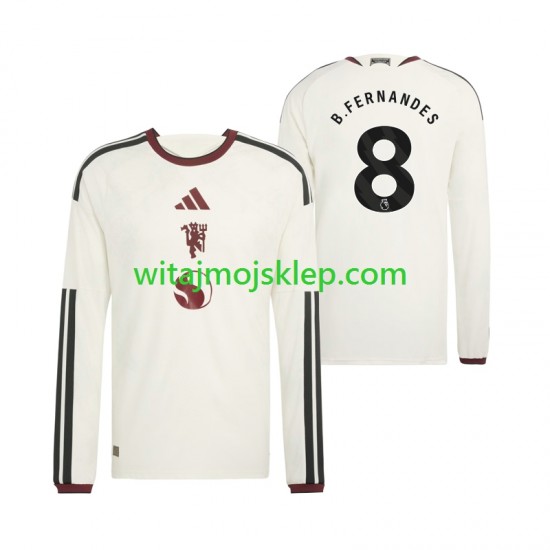 Koszulka Manchester United Bruno Fernandes 8 Męska Trzeci Strój 2026-2027 Długie Rękawy