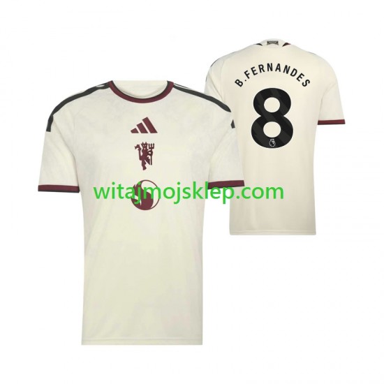 Koszulka Manchester United Bruno Fernandes 8 Męska Trzeci Strój 2026-2027 Krótkie Rękawy