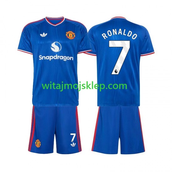 Koszulka Manchester United Cristiano Ronaldo 7 Dziecięca Stroje Wyjazdowe 2026-2027 Krótkie Rękawy