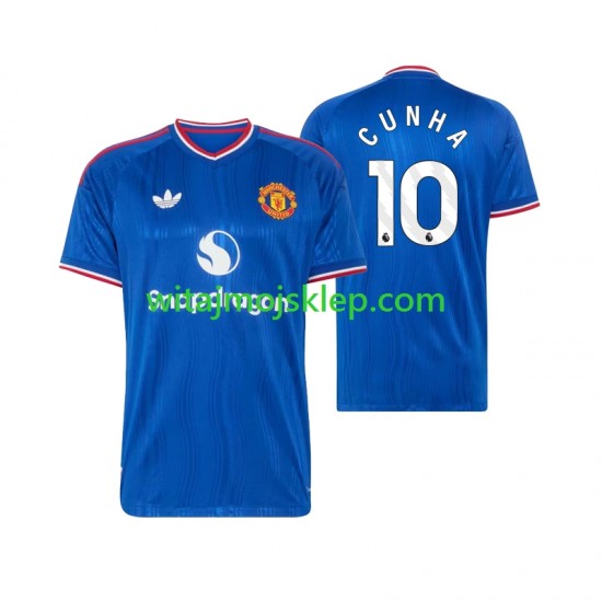 Koszulka Manchester United Matheus Cunha 10 Męska Stroje Wyjazdowe 2026-2027 Krótkie Rękawy