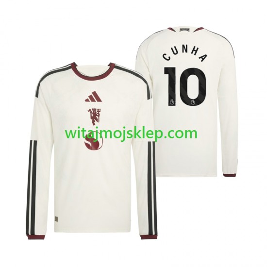 Koszulka Manchester United Matheus Cunha 10 Męska Trzeci Strój 2026-2027 Długie Rękawy