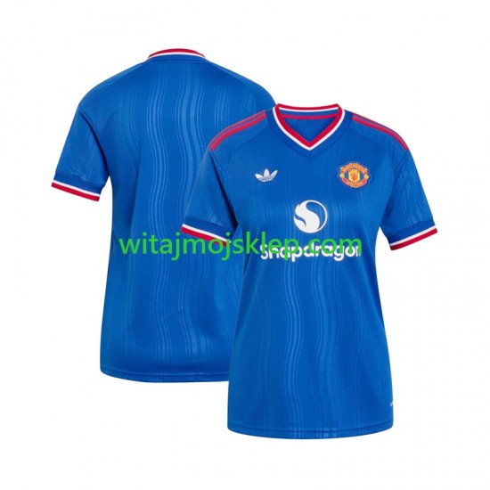 Koszulka Manchester United Damska Stroje Wyjazdowe 2026-2027 Krótkie Rękawy