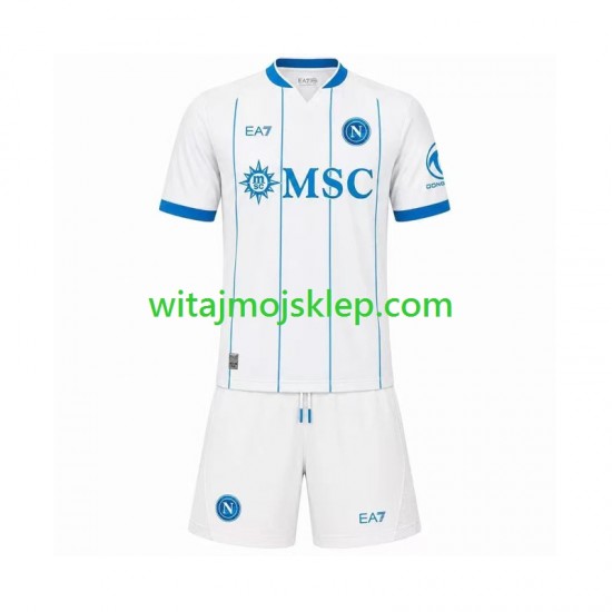 Koszulka Napoli Dziecięca Stroje Wyjazdowe 2026-2027 Krótkie Rękawy