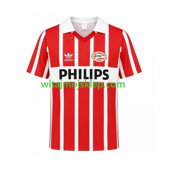 Koszulka PSV Eindhoven 1990 Retro Męska Stroje Domowe Krótkie Rękawy