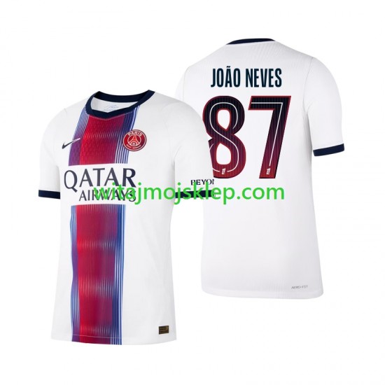 Koszulka Paris Saint-Germain Joao Neves 87 Męska Stroje Wyjazdowe 2026-2027 Krótkie Rękawy