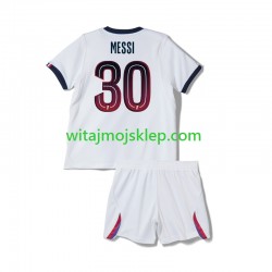 Koszulka Paris Saint-Germain Lionel Messi 30 Dziecięca Stroje Wyjazdowe 2026-2027 Krótkie Rękawy