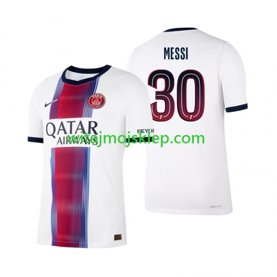 Koszulka Paris Saint-Germain Lionel Messi 30 Męska Stroje Wyjazdowe 2026-2027 Krótkie Rękawy