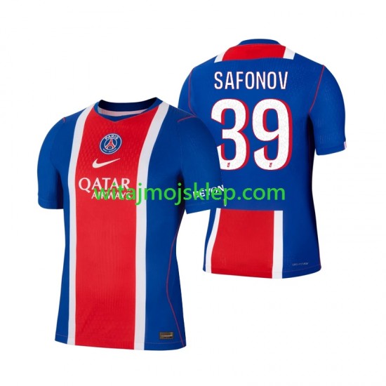 Koszulka Paris Saint-Germain Matvey Safonov 39 Męska Stroje Domowe 2026-2027 Krótkie Rękawy