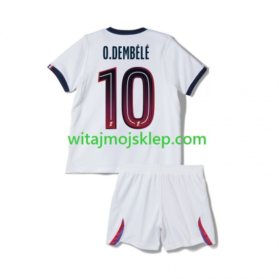 Koszulka Paris Saint-Germain Ousmane Dembele 10 Dziecięca Stroje Wyjazdowe 2026-2027 Krótkie Rękawy
