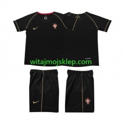 Koszulka Reprezentacja Portugalii Retro Dziecięca Stroje Wyjazdowe 2006 Krótkie Rękawy