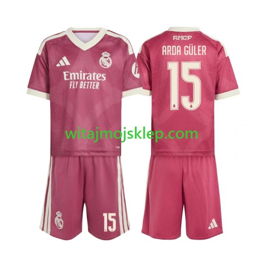 Koszulka Real Madryt Arda Guler 15 Dziecięca Trzeci Strój 2026-2027 Krótkie Rękawy