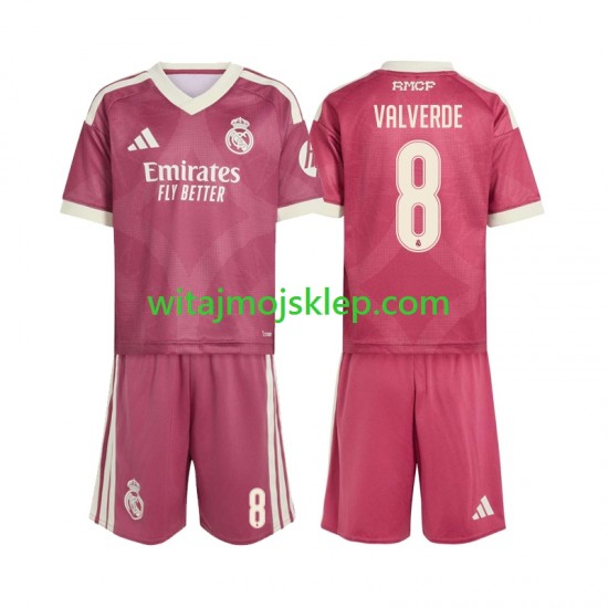 Koszulka Real Madryt Federico Valverde 8 Dziecięca Trzeci Strój 2026-2027 Krótkie Rękawy
