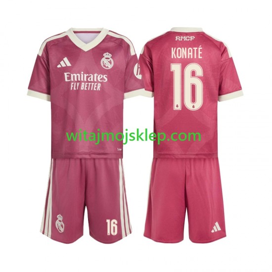 Koszulka Real Madryt Ibrahima Konate 16 Dziecięca Trzeci Strój 2026-2027 Krótkie Rękawy