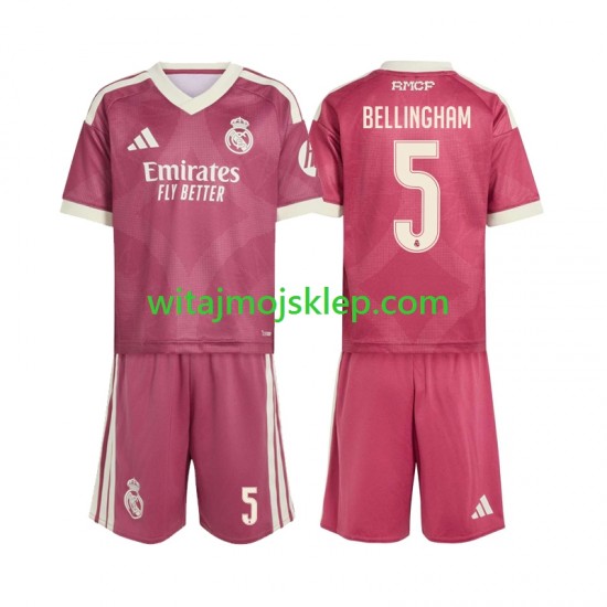 Koszulka Real Madryt Jude Bellingham 5 Dziecięca Trzeci Strój 2026-2027 Krótkie Rękawy