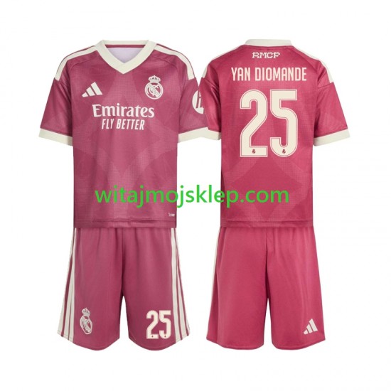 Koszulka Real Madryt Yan Diomande 25 Dziecięca Trzeci Strój 2026-2027 Krótkie Rękawy