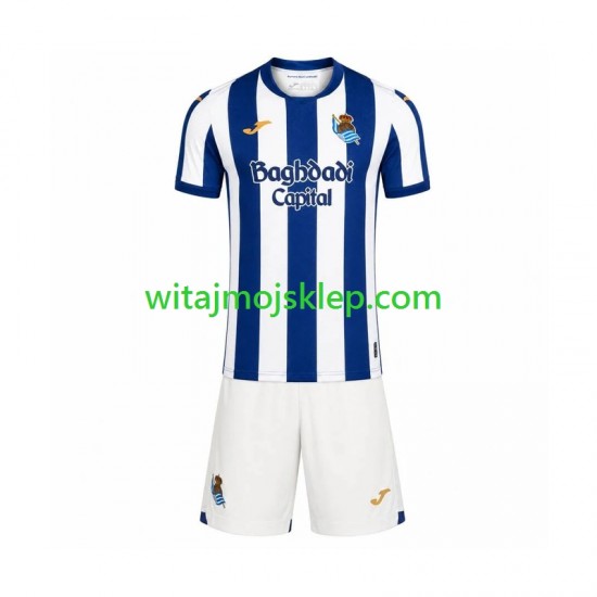 Koszulka Real Sociedad Dziecięca Stroje Domowe 2026-2027 Krótkie Rękawy