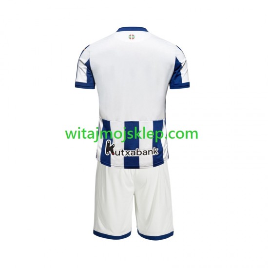 Koszulka Real Sociedad Dziecięca Stroje Domowe 2026-2027 Krótkie Rękawy