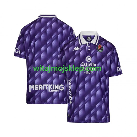 Koszulka Real Valladolid Retro Męska Stroje Domowe 2025-2026 Krótkie Rękawy