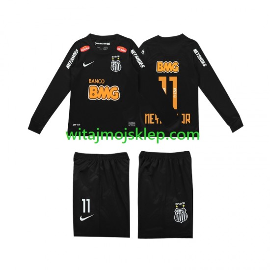 Koszulka Santos NEYMAR JR 11 Classic 2012 2013 Retro Dziecięca Stroje Wyjazdowe Długie Rękawy