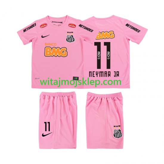 Koszulka Santos Neymar JR 11 2012 2013 Retro Dziecięca Czwarty Strój Krótkie Rękawy