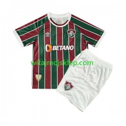 Koszulka Fluminense Dziecięca Stroje Domowe 2023-2024 Krótkie Rękawy