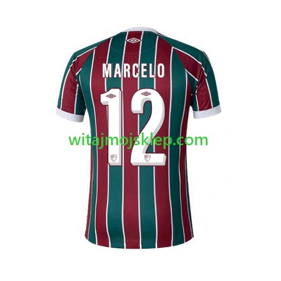 Koszulka Fluminense Marcelo 12 Męska Stroje Domowe 2023-2024 Krótkie Rękawy