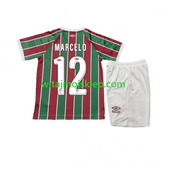 Koszulka Fluminense Marcelo 12 Dziecięca Stroje Domowe 2023-2024 Krótkie Rękawy