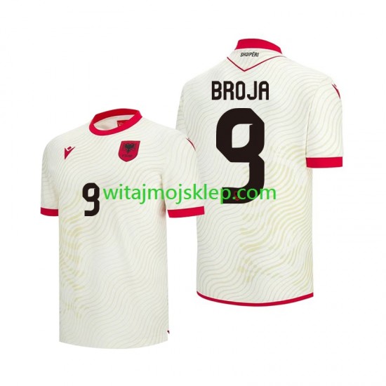 Koszulka Reprezentacja Albanii Armando Broja 9 Męska Stroje Wyjazdowe World Cup 2026 Krótkie Rękawy