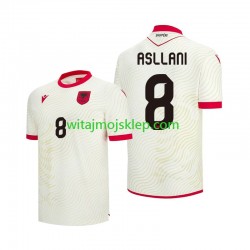 Koszulka Reprezentacja Albanii Kristjan Asllani 8 Męska Stroje Wyjazdowe World Cup 2026 Krótkie Rękawy