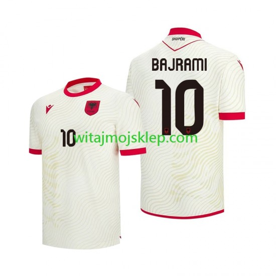 Koszulka Reprezentacja Albanii Nedim Bajrami 10 Męska Stroje Wyjazdowe World Cup 2026 Krótkie Rękawy