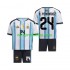 Koszulka Reprezentacja Argentyny Enzo Fernandez 24 Dziecięca Stroje Domowe World Cup 2026 Krótkie Rękawy