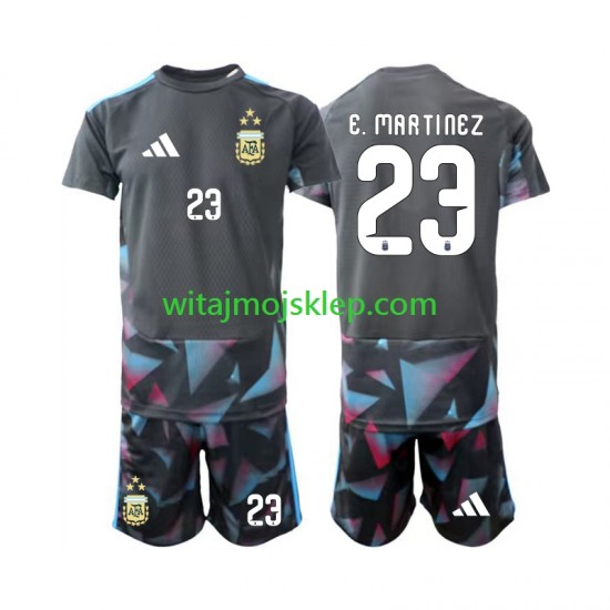 Koszulka Reprezentacja Argentyny Emiliano Martinez 23 Bramkarskie Dziecięca Stroje Domowe World Cup 2026 Krótkie Rękawy