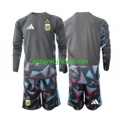 Koszulka Reprezentacja Argentyny Bramkarskie Dziecięca Stroje Domowe World Cup 2026 Długie Rękawy