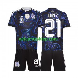 Koszulka Reprezentacja Argentyny Jose Manuel Lopez 21 Dziecięca Stroje Wyjazdowe World Cup 2026 Krótkie Rękawy