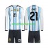Koszulka Reprezentacja Argentyny Jose Manuel Lopez 21 Dziecięca Stroje Domowe World Cup 2026 Długie Rękawy