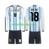 Koszulka Reprezentacja Argentyny Nico Paz 18 Dziecięca Stroje Domowe World Cup 2026 Długie Rękawy