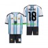Koszulka Reprezentacja Argentyny Nico Paz 18 Dziecięca Stroje Domowe World Cup 2026 Krótkie Rękawy