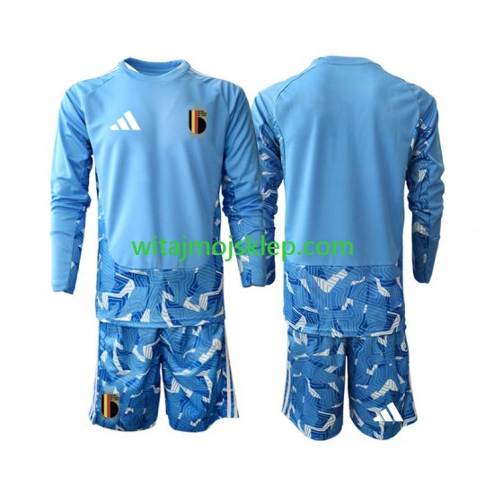 Koszulka Reprezentacja Belgii Bramkarskie Dziecięca Stroje Domowe World Cup 2026 Długie Rękawy