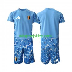 Koszulka Reprezentacja Belgii Bramkarskie Dziecięca Stroje Domowe World Cup 2026 Krótkie Rękawy