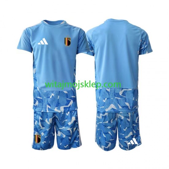 Koszulka Reprezentacja Belgii Bramkarskie Dziecięca Stroje Domowe World Cup 2026 Krótkie Rękawy