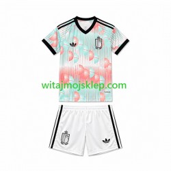 Koszulka Reprezentacja Belgii Dziecięca Stroje Wyjazdowe World Cup 2026 Krótkie Rękawy