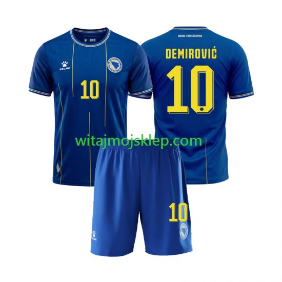 Koszulka Bośnia i Hercegowina Ermedin Demirovic 10 Dziecięca Stroje Domowe World Cup 2026 Krótkie Rękawy