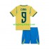 Koszulka Reprezentacja Brazylii Matheus Cunha 9 Chidlren Stroje Wyjazdowe World Cup 2026 Krótkie Rękawy
