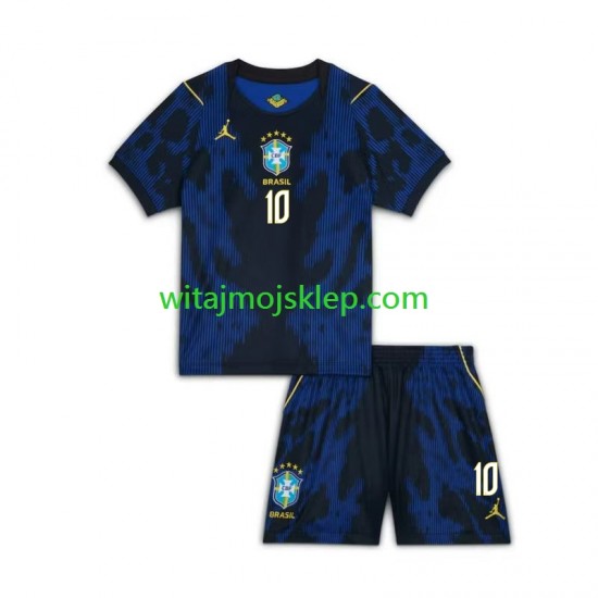 Koszulka Reprezentacja Brazylii Ronaldinho 10 Dziecięca Stroje Wyjazdowe World Cup 2026 Krótkie Rękawy