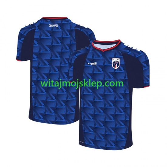 Koszulka Cape Verde Męska Stroje Domowe World Cup 2026 Krótkie Rękawy