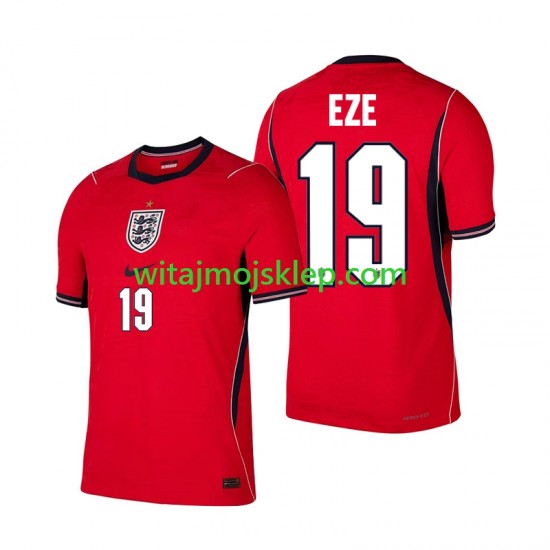 Koszulka Reprezentacja Anglii Eberechi Eze 19 Męska Stroje Wyjazdowe World Cup 2026 Krótkie Rękawy