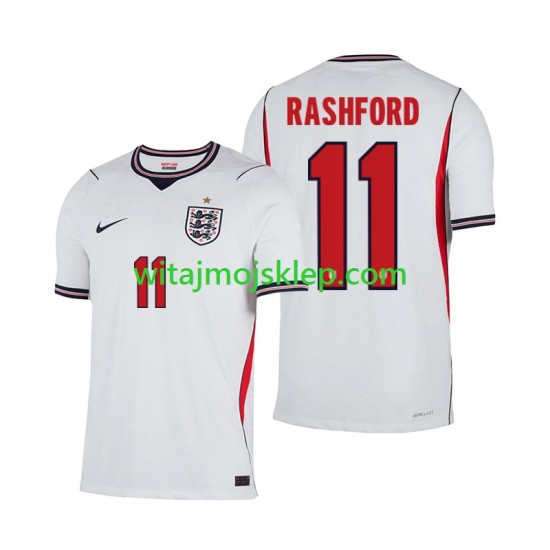Koszulka Reprezentacja Anglii Marcus Rashford 11 Męska Stroje Domowe World Cup 2026 Krótkie Rękawy