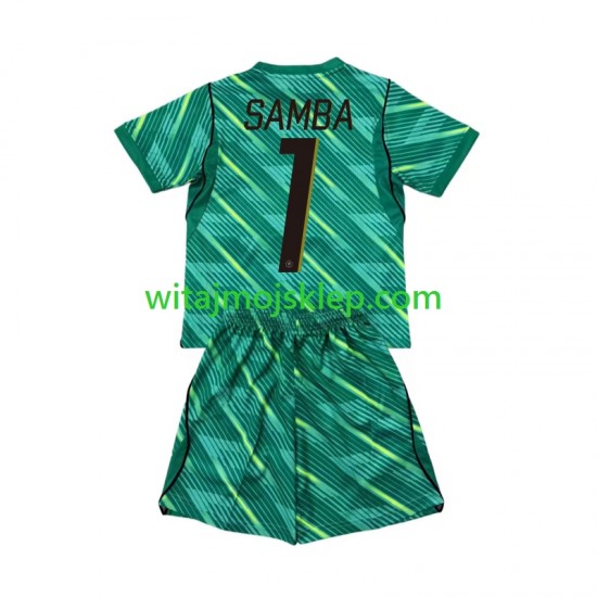 Koszulka Reprezentacja Francji Brice Samba 1 Bramkarskie Dziecięca Trzeci Strój World Cup 2026 Krótkie Rękawy