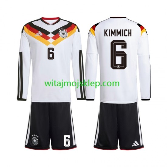 Koszulka Reprezentacja Niemiec Joshua Kimmich 6 Dziecięca Stroje Domowe World Cup 2026 Długie Rękawy